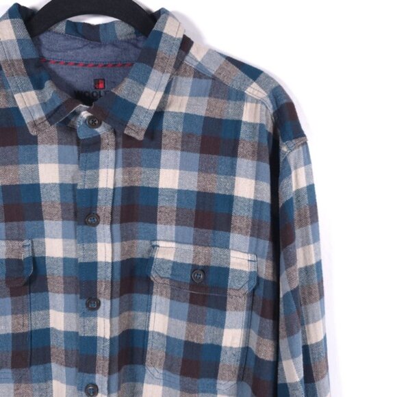 WOOLRICH Button Down Ultimate Flannel Long Sleeve Plaid Pockets Cotton Size XXL - Picture 5 of 11